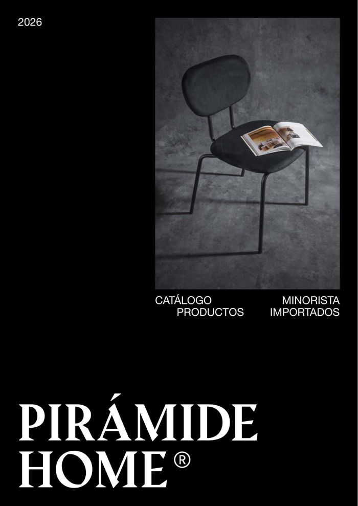 Tapa del catálogo de mobiliario Pirámide Home 2026